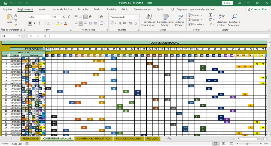 Planilha Megasena - Guia do Excel