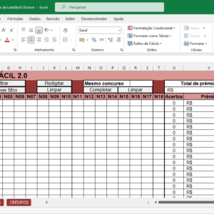 Planilha para conferir jogos da Lotofacil 2.0