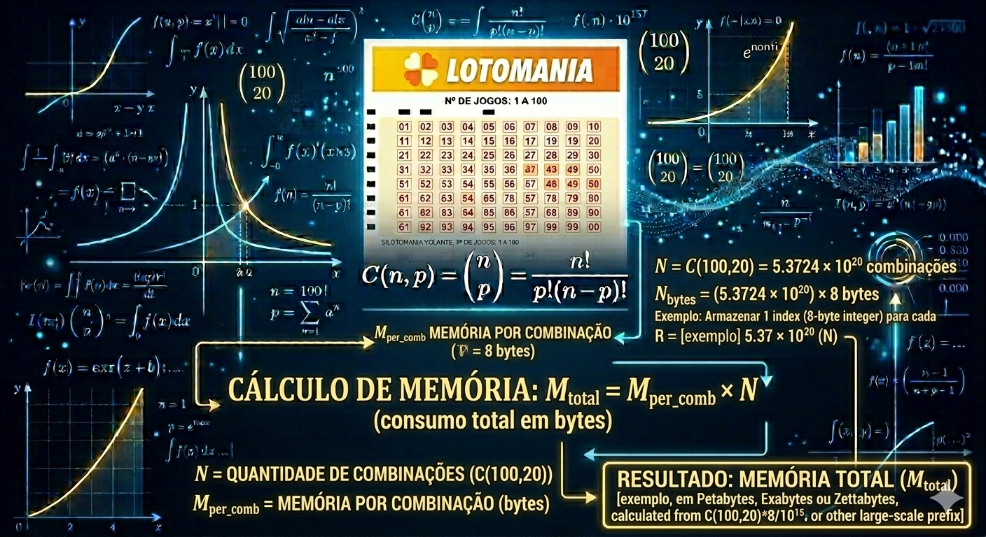 Consumo de memória de um fechamento da Lotomania