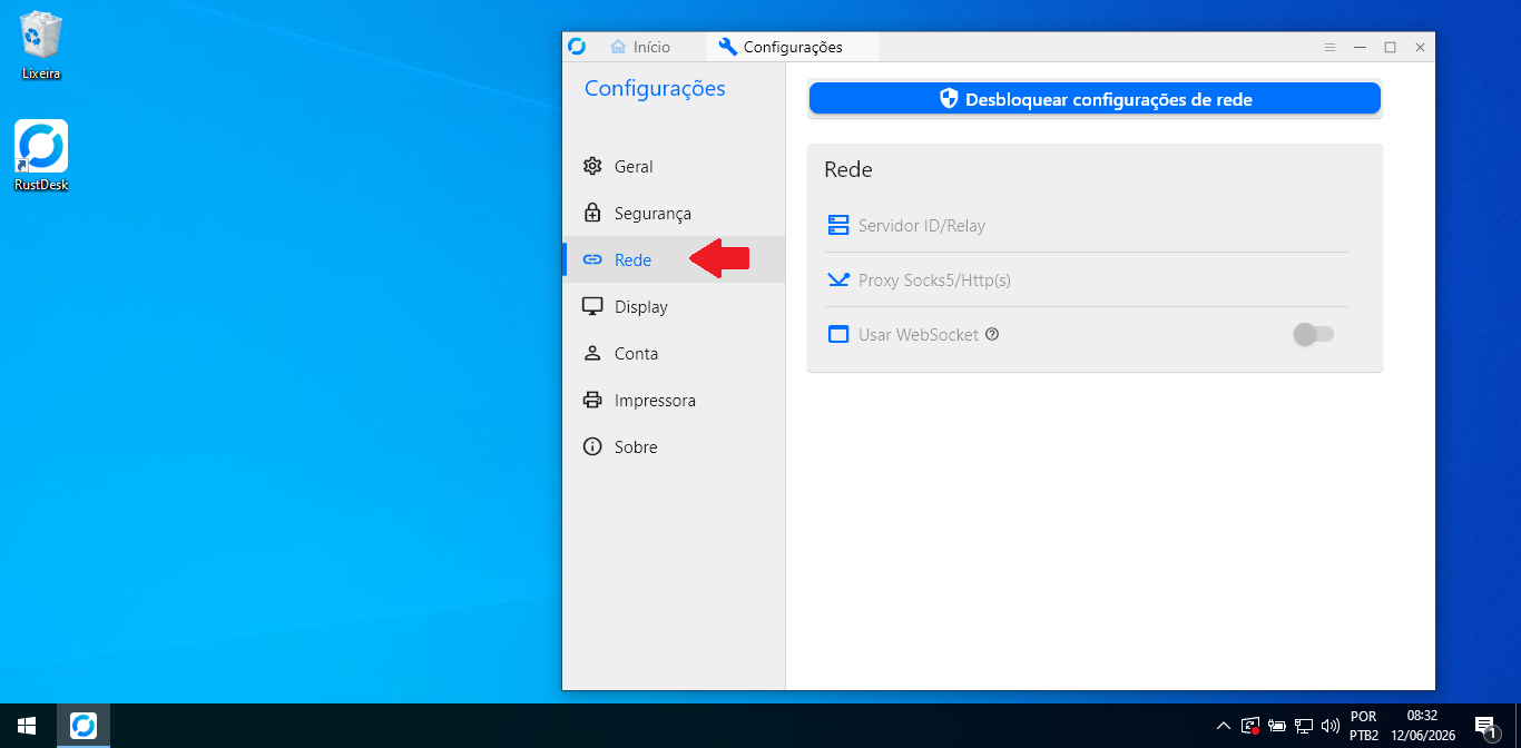 Instalando o RustDesk