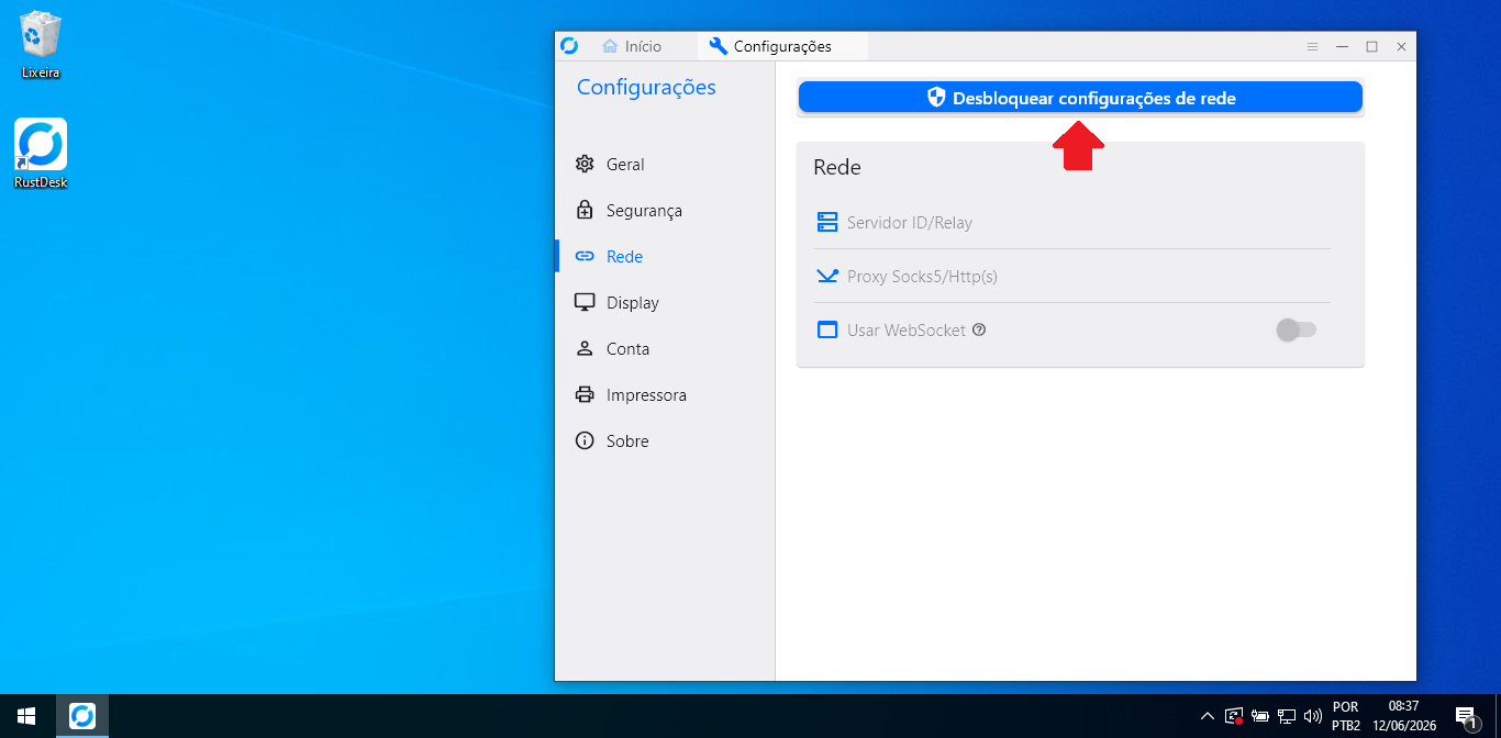 Instalando o RustDesk