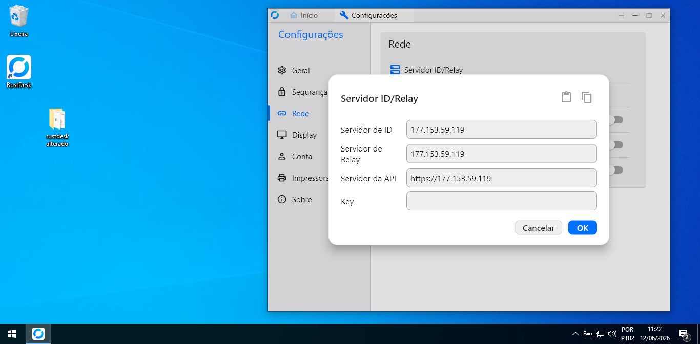 Instalando o RustDesk