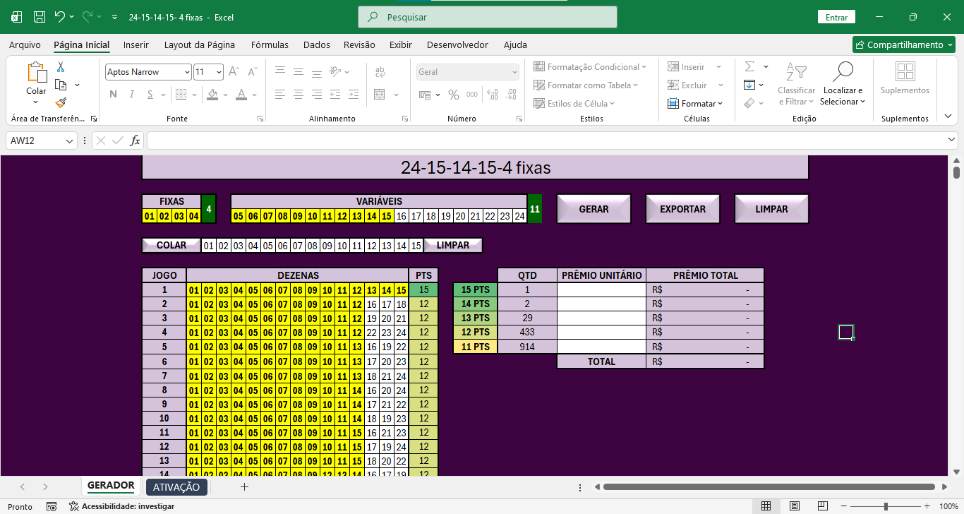 Fechamento 24-15-14-15 com 4 fixas