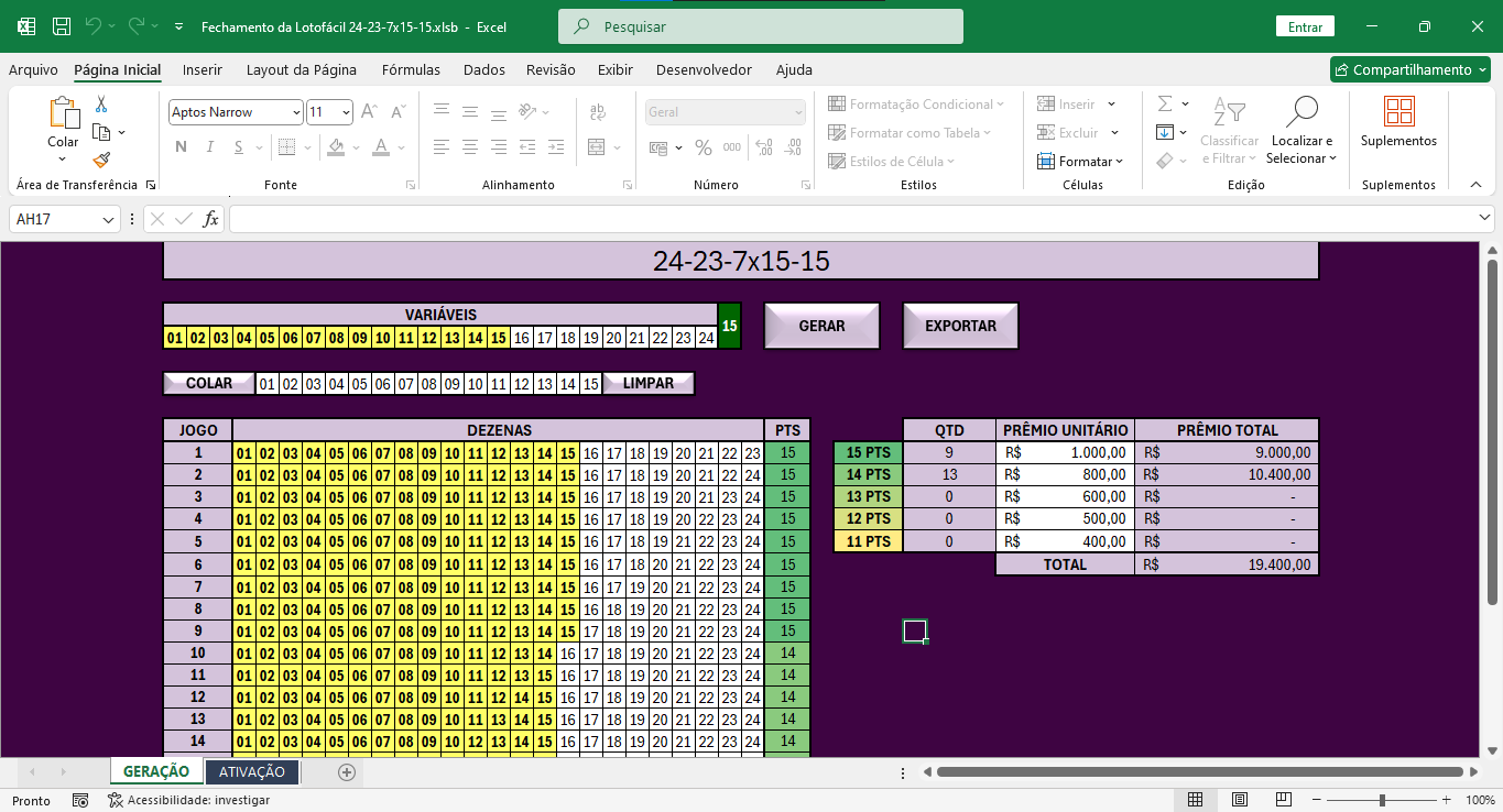 Fechamento 24-23-7×15-15 sem fixas